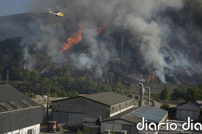 Estabilizado el incendio de Ribas de Sil (Lugo), que asciende a 180 hectáreas