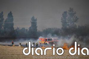 Estabilizado el incendio forestal en Imarcoain