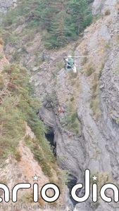 Evacuado un barranquista de 33 años vecino de Pamplona con una lesión en una vértebra en Broto (Huesca)