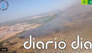 Extinguido el incendio forestal declarado este pasado viernes en Humilladero (Málaga)