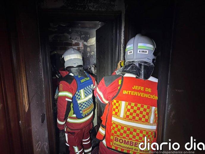 Extinto el incendio de una vivienda de Fuenlabrada (Madrid) que deja una herida leve por intoxicación