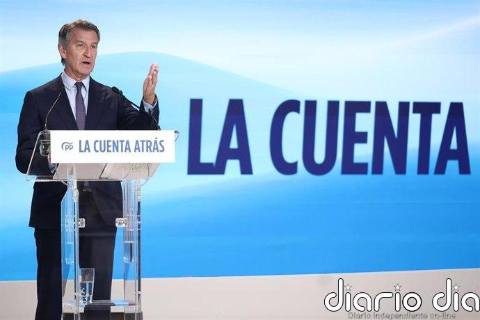 Feijóo "activa la cuenta atrás" para echar a Sánchez: "Merece un castigo electoral por ser una desgracia para el país"