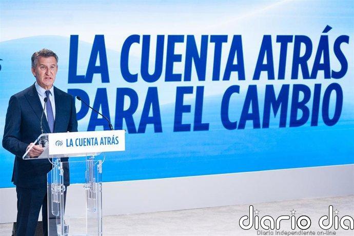 Feijóo moviliza al PP para subrayar que España "está peor" que hace tres años y que Sánchez "ha fallado a la gente"