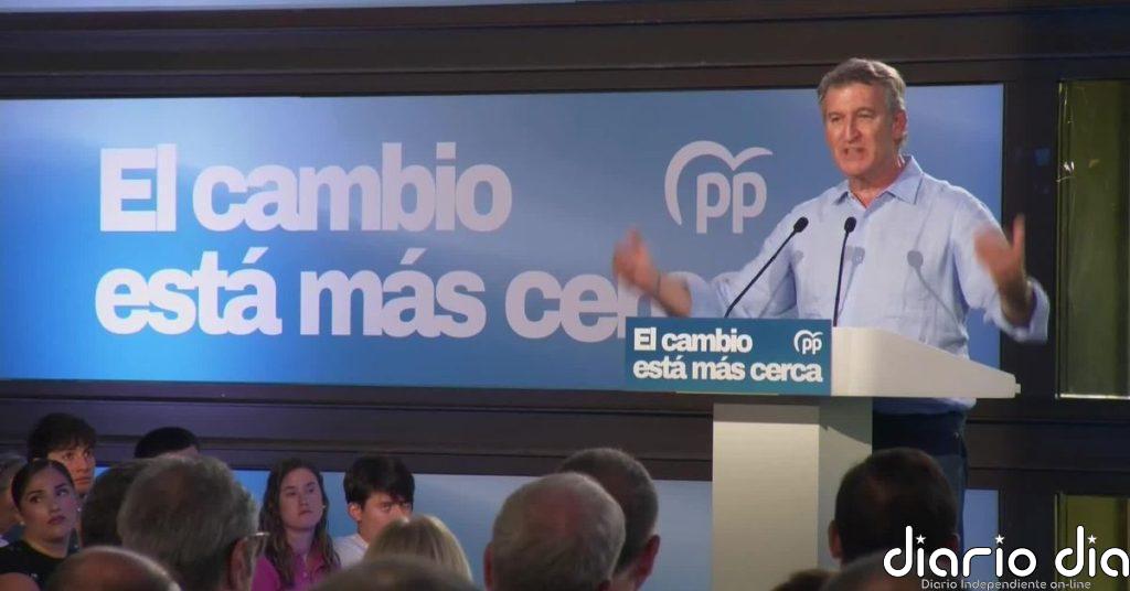 Feijóo ve “al sanchismo muerto de miedo”