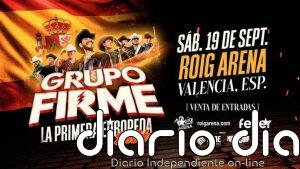 Grupo Firme arrancará su gira europea en el Roig Arena de València el 19 de septiembre