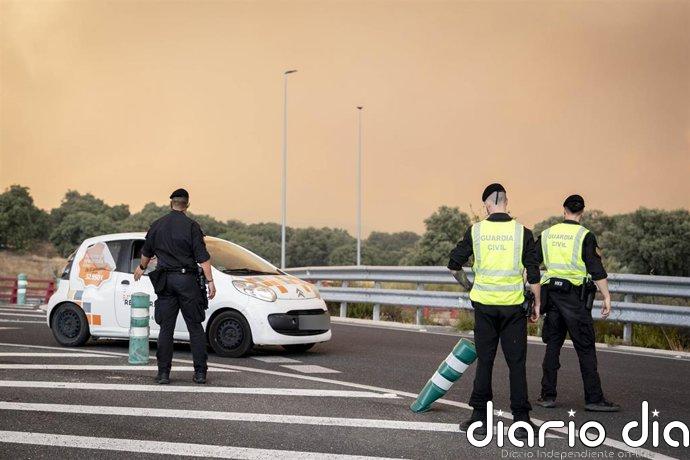Hasta 33 carreteras afectadas por los incendios: 11 en Toledo, 10 en Ávila y 7 en Madrid