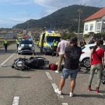 Herido de gravedad un motorista en un accidente en Oia (Pontevedra)