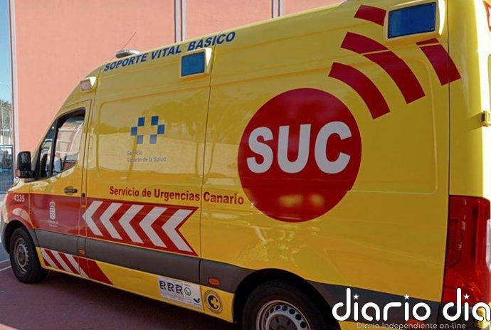 Herido grave conductor tras chocar su vehículo contra un muro en el túnel de Tejina (Tenerife)