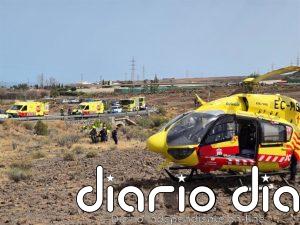 Herido grave un motorista de 28 años tras sufrir una caída en Santa Lucía de Tirajana (Gran Canaria)