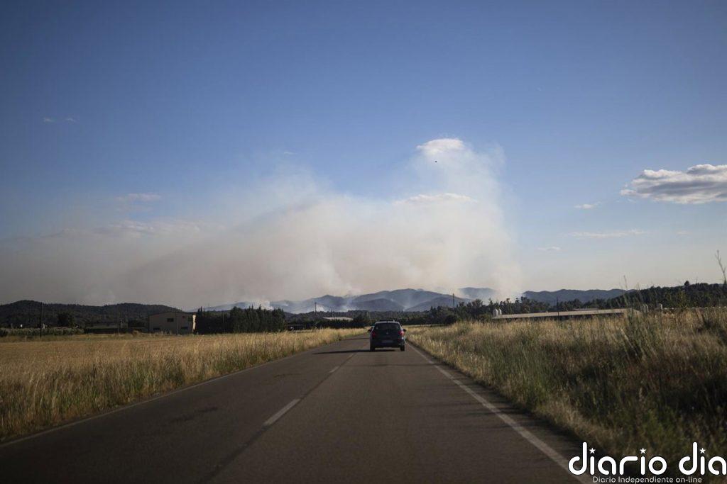 Illa no descarta que el incendio de la Bisbal (Girona) se estabilice sobre las 22.00