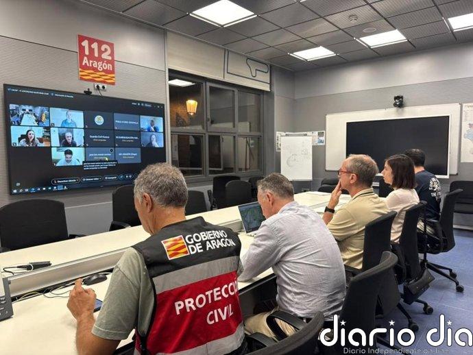 Incendio de Loporzano: activan el plan de emergencias y la UME y desalojan Chibluco y San Julián de Banzo