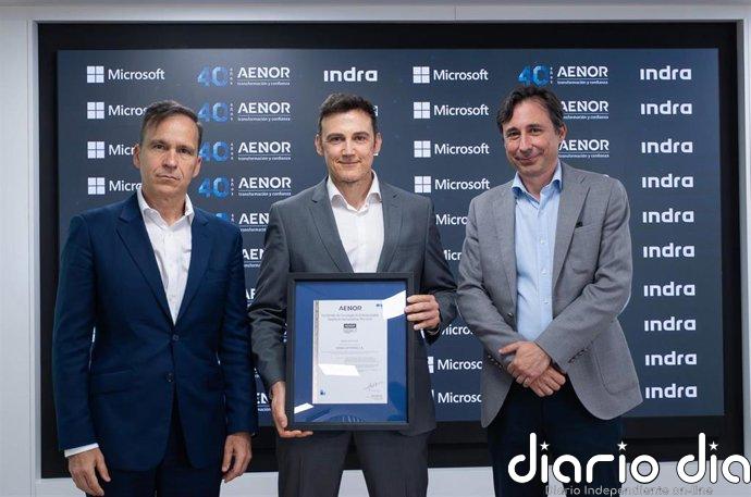 Indra, primera firma española en obtener la certificación de Aenor sobre IA responsable con Microsoft