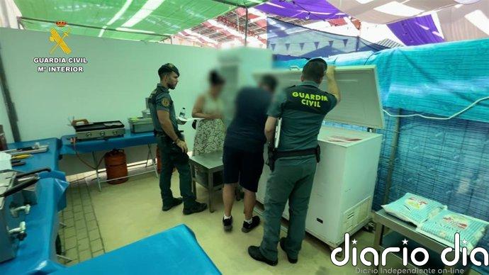 Intervenidos 31 kilos de productos cárnicos no aptos para el consumo en la feria de Montilla (Córdoba)