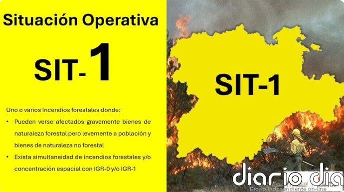 Junta declara Situación Operativa 1 del Infocal en CyL