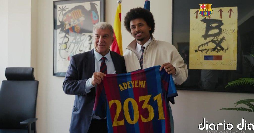 Karim Adeyemi, presentado como nuevo jugador del FC Barcelona hasta 2031