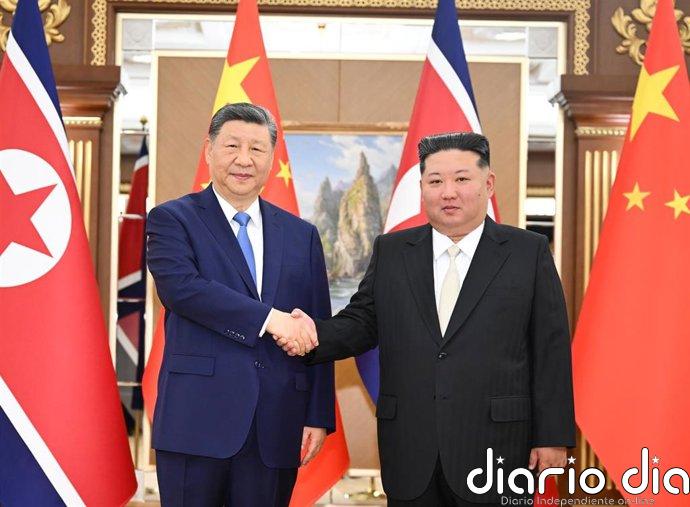 Kim y Xi reafirman su alianza estratégica en el 65 aniversario del tratado de amistad entre Corea del Norte y China