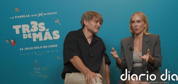 Kira Miró y Salva Reina protagonizan 'Tres de más' y reflexionan sobre conciliación laboral: "Hay cosas que mejorar"