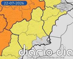 La Aemet activa avisos amarillos por temperaturas de hasta 39 grados y tormentas para este miércoles en la Región