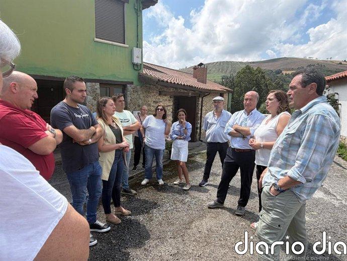 La alcaldesa de Tineo pide ayuda al Principado por la plaga de gusanos para que llegue a donde los vecinos no pueden