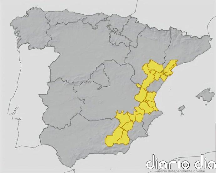 La CHE alerta de crecidas súbitas en cauces menores y barrancos en Teruel, Tarragona y Castellón por riesgo de tormentas
