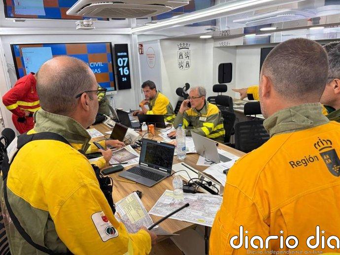 La Comunidad envía un nuevo contingente para apoyar la extinción del incendio de la Vall d'Uixó