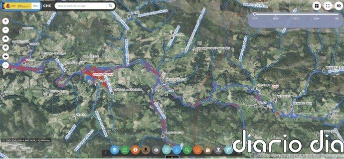 La Confederación Hidrográfica del Cantábrico publica los mapas actualizados de zonas con riesgo de inundación