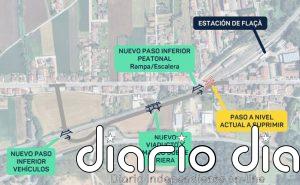 La estación de Flaçà (Girona) tendrá 2 nuevos pasos inferiores con 10,34 millones de Adif