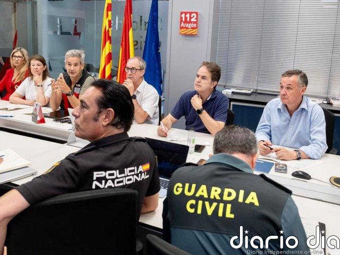 La evolución favorable del incendio de Orés permite el regreso de los vecinos de Luesia, Uncastillo y Malpica de Arba