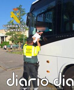 La Guardia Civil de Burgos tramita cuatro expedientes por infracciones muy graves sobre transporte escolar