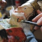La iglesia parroquial de Agüero (Huesca) recupera la talla de la Virgen del Llano restaurada tras seis meses de trabajo