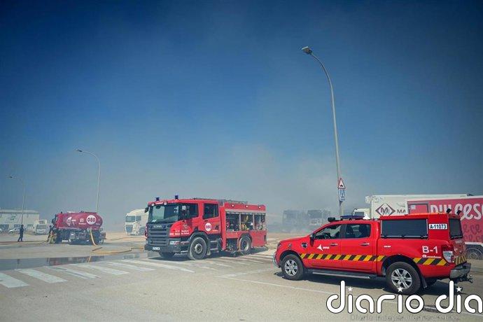 La investigación policial concluye que el incendio de un camión en Mercapalma fue accidental