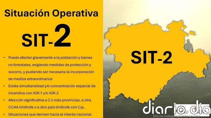 La Junta declara la Situación Operativa 2 del Infocal en CyL