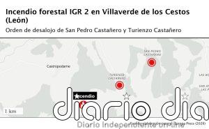 La Junta ordena desalojar dos pueblos de Castropodame (León) por el fuego