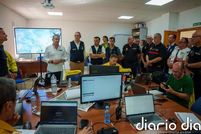 La Junta traslada "optimismo" y "esperanza" en que "pronto se pueda estabilizar" el incendio de Los Gallardos
