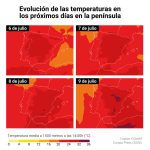 La ola de calor durará hasta el viernes, con máximas de 42ºC en el sur y noches tórridas en Mediterráneo e interior