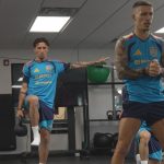 La selección calienta motores en el gimnasio tras la cancelación del último entrenamiento por tormentas eléctricas