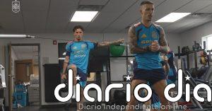 La selección calienta motores en el gimnasio tras la cancelación del último entrenamiento por tormentas eléctricas