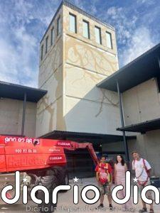 La torre del Recinto Ferial de la Diputación de Salamanca contará con un mural 'One Health' que se finlizará este mes