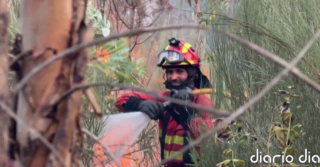 La UME continúa su apoyo a Portugal en la extinción del incendio forestal de Vouzela