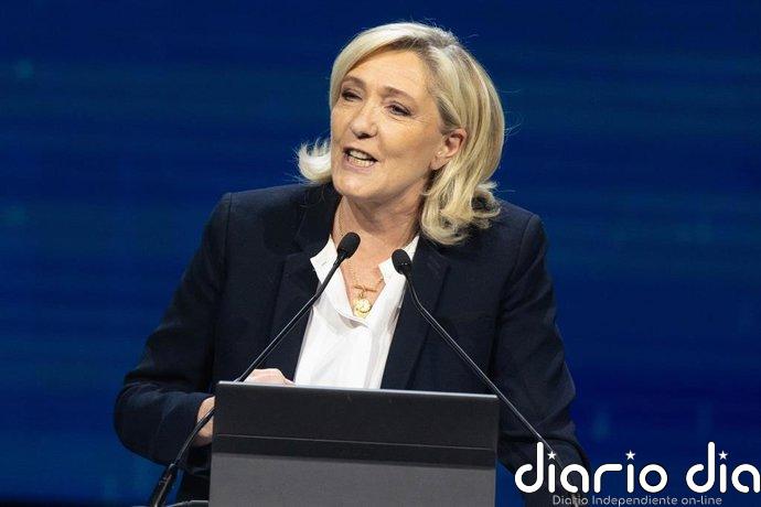 Le Pen acusa al Gobierno de España de "alentar la entrada masiva de migrantes" y pide reforzar controles en Francia