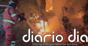 Los efectivos de la UME ayudan en las labores de extinción del incendio de Tastavins