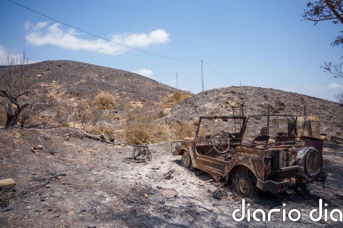 Los Gallardos (Almería) mantiene la suspensión de las fiestas tras el incendio pero sacará a su patrona en procesión