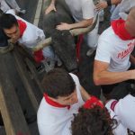 Los toros de José Escolar protagonizan un veloz y atropellado quinto encierro de los Sanfermines