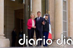 Macron y Von der Leyen coinciden en reforzar la industria europea y la protección de menores en línea