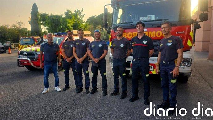 Marbella (Málaga) moviliza un equipo de cinco bomberos para reforzar las labores de extinción del incendio de Ávila