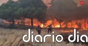 Más de 400 efectivos trabajan toda la noche para contener el fuego del pantano de San Juan, uno de los focos mas activos