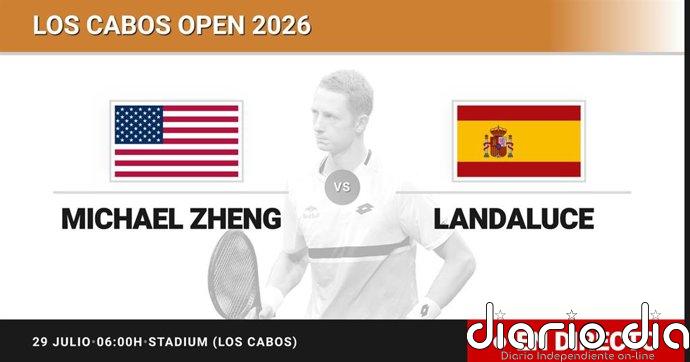 Michael Zheng - Martin Landaluce, en directo hoy: sigue el partido de Los Cabos Open
