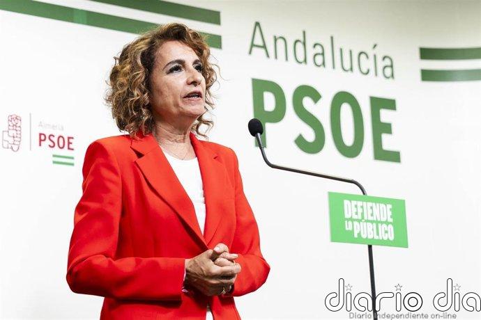 Montero (PSOE-A) manda su "pésame" por las víctimas de Los Gallardos y su "gratitud" a servicios de emergencias