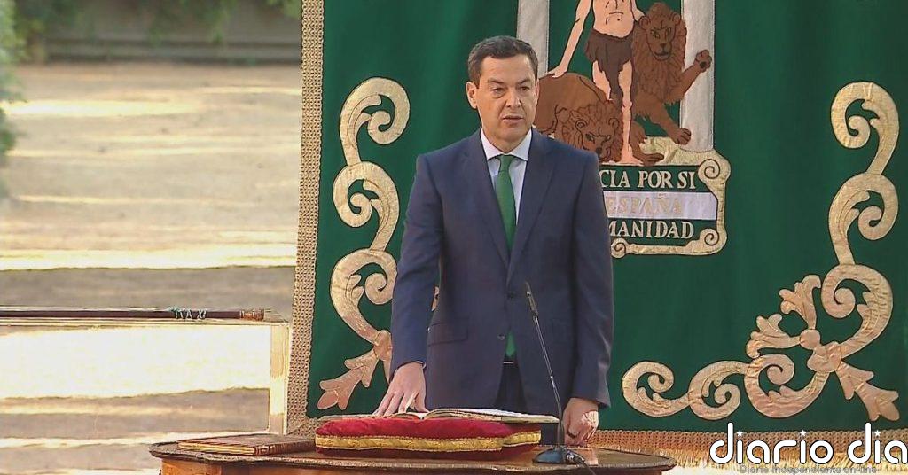 Moreno Bonilla reivindica la “vía andaluza” y defiende los acuerdos con Vox en su toma de posesión