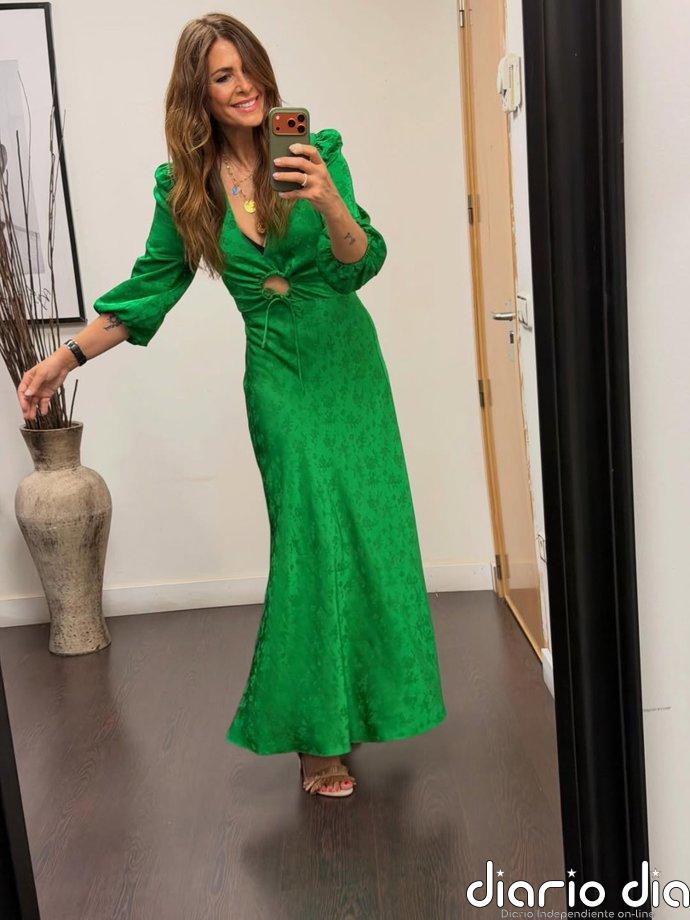 Nuria Roca se despide de 'El Hormiguero' con el vestido más cómodo y que mejor sienta en tono vibrante